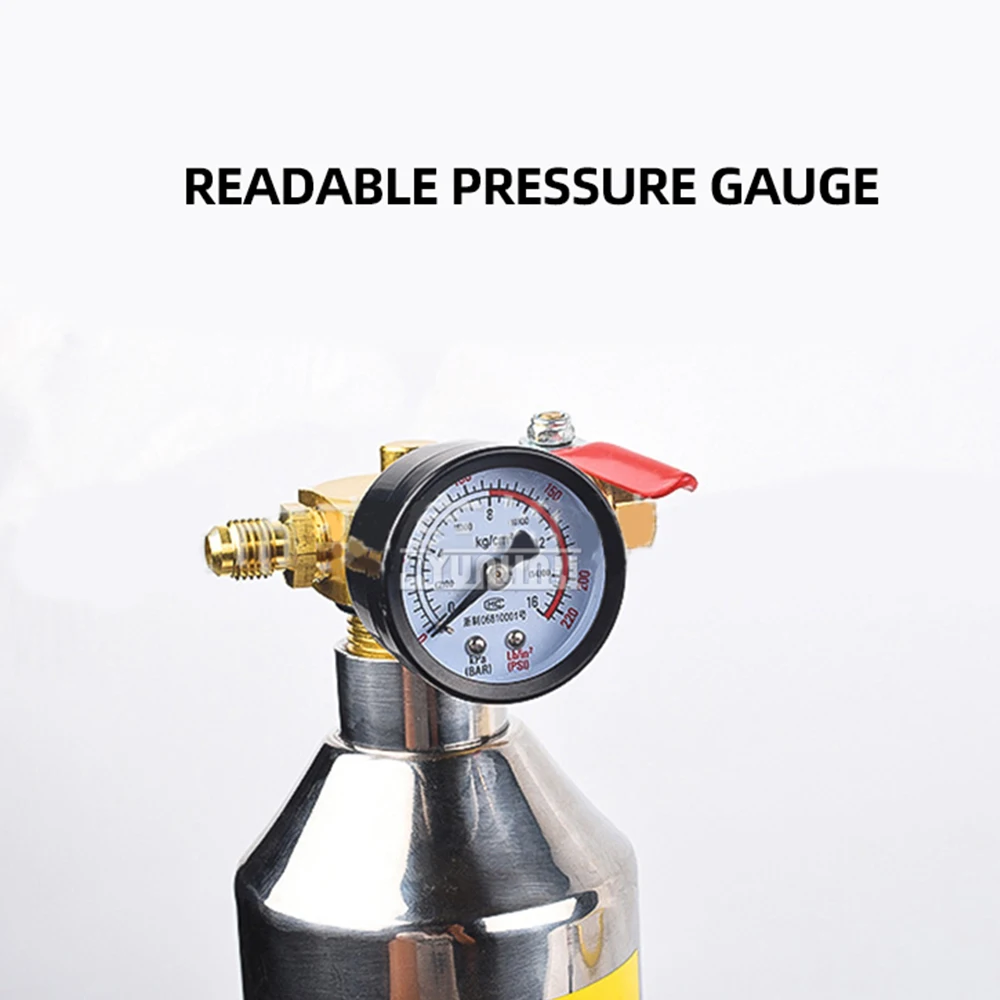 Air Conditioning Flushing Kit, Car Air Conditioning Pipe Cleaning Tool Cleaning Machine Pipeline Washer Bottle Refrigeration