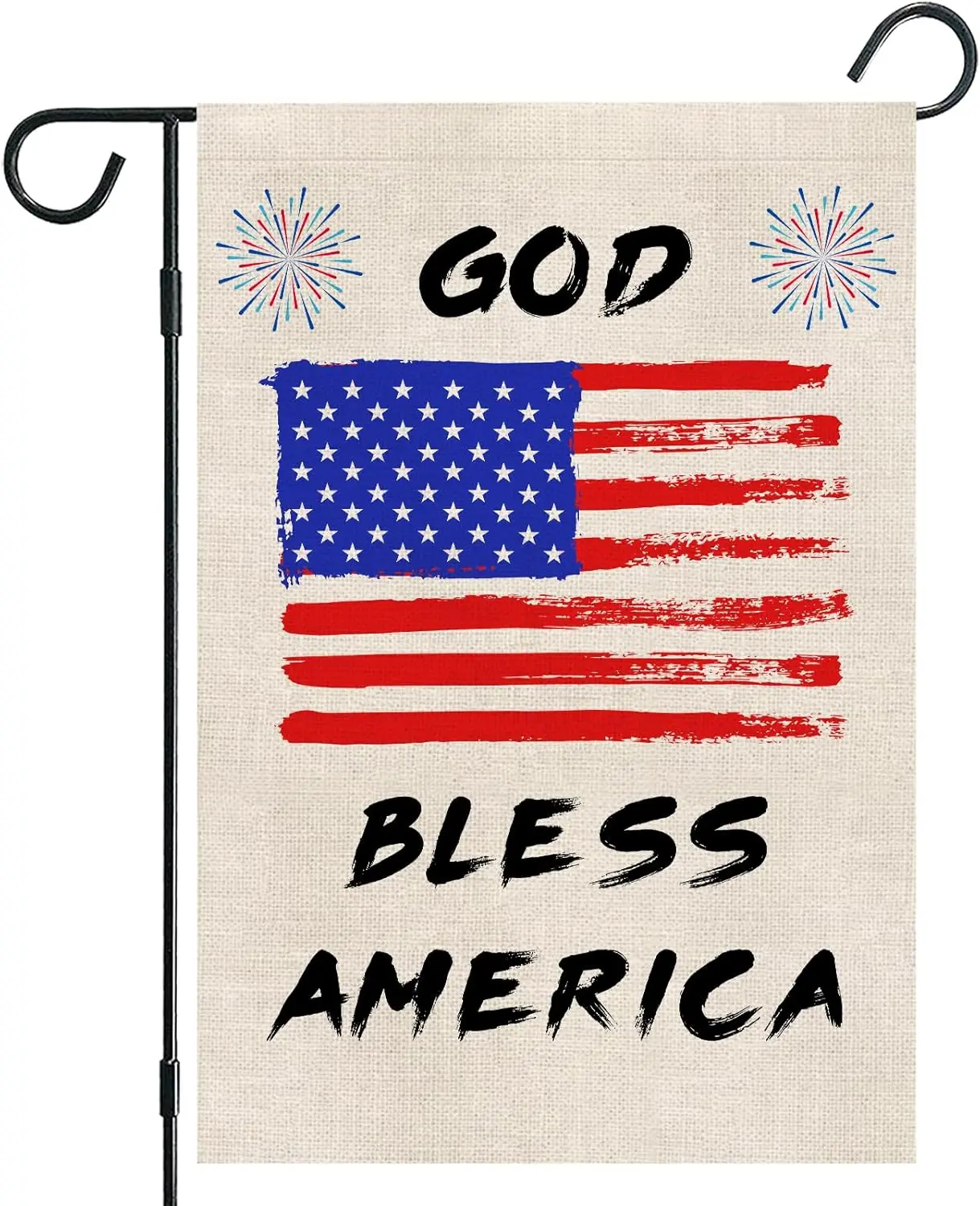 Patriotic God Bless America Garden Flag 4th of July 12