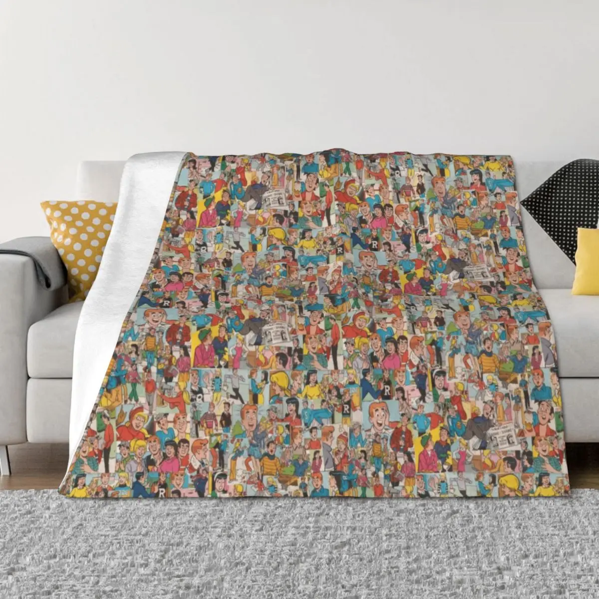 

Archie Comics Collage #2 Throw Blanket manga Bed Fashionable bed plaid Picnic Blankets