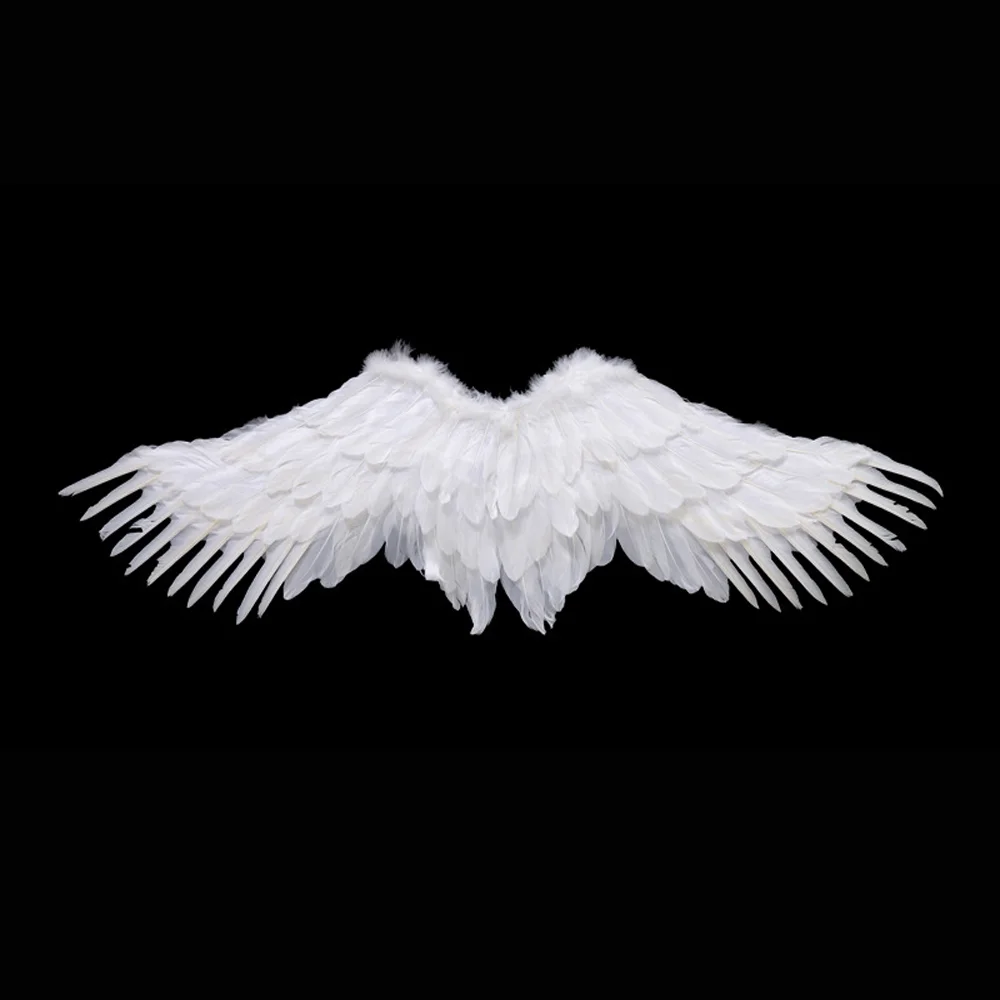 Alas de Ángel ligeras de alta calidad, alas de diablo negras realistas plegables, accesorios de Cosplay Unisex