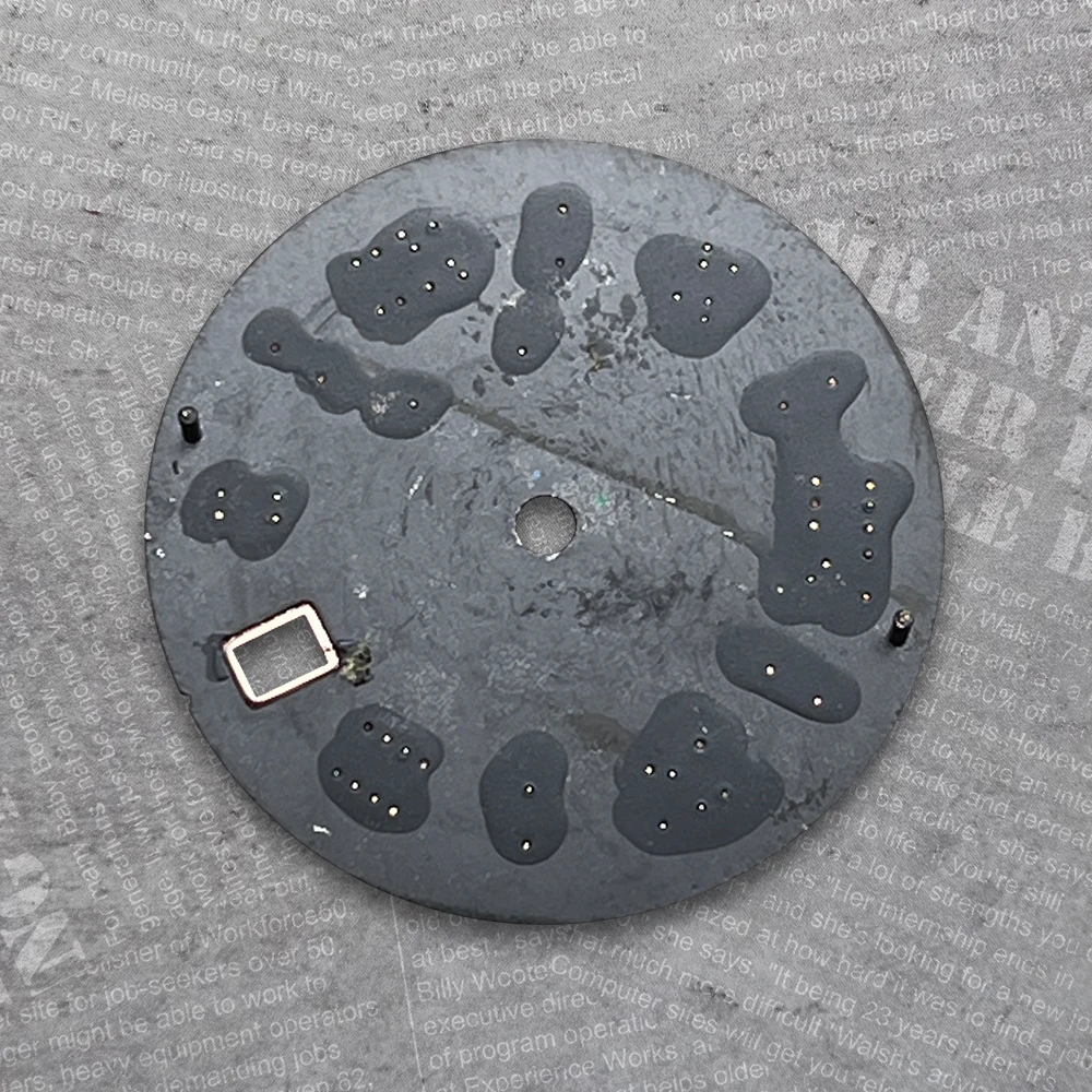 Mostrador com logotipo roma s de 28.5mm, adequado para movimento japonês nh35/nh36/4r/7s, acessórios de modificação de relógio sunburst de alta qualidade