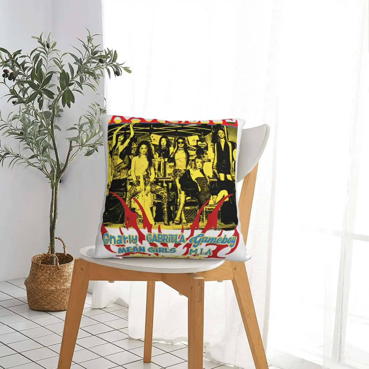 Katseye Kpop Gnarly Gabriela Pillow Cases Beautiful Chaos Tracklist Cushion Covers Customized Decor Pillowcase for Seat 18