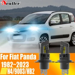2pcs H4 HB2 9003 Led Headlight Canbus No Error Car Bulb High Power White Fog Light Diode Lamp 12v 55w For Fiat Panda 1982~2023