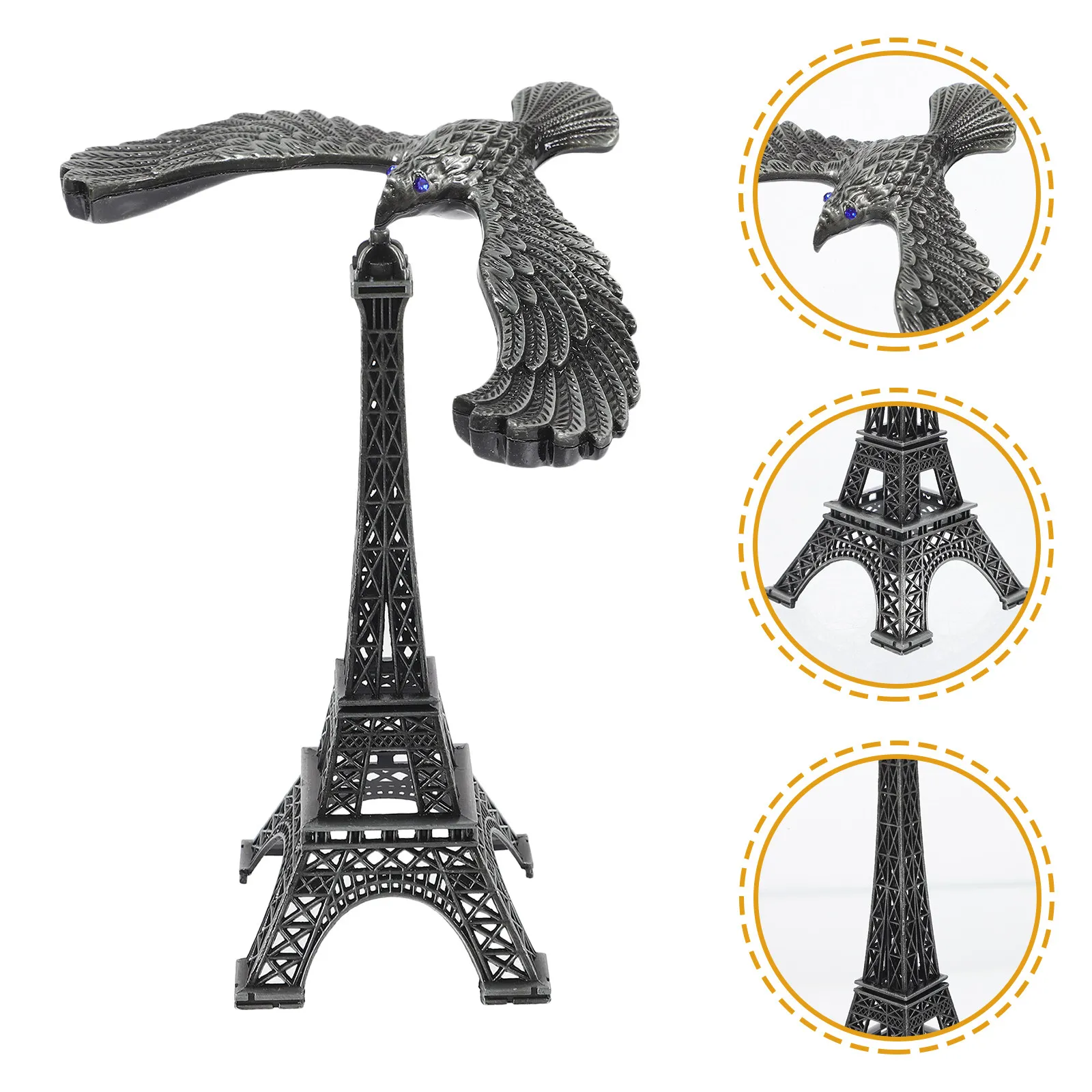 1Set Balance Bird Alloy Desktop Ornament Balancing Tabletop Decor Home Office Adornment Eagle Sculpture