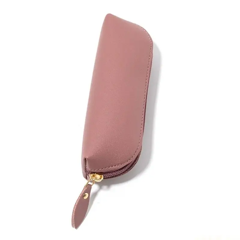Pen PU Leather Pencil Case Practical Pencil Case Large Capacity Pen Case