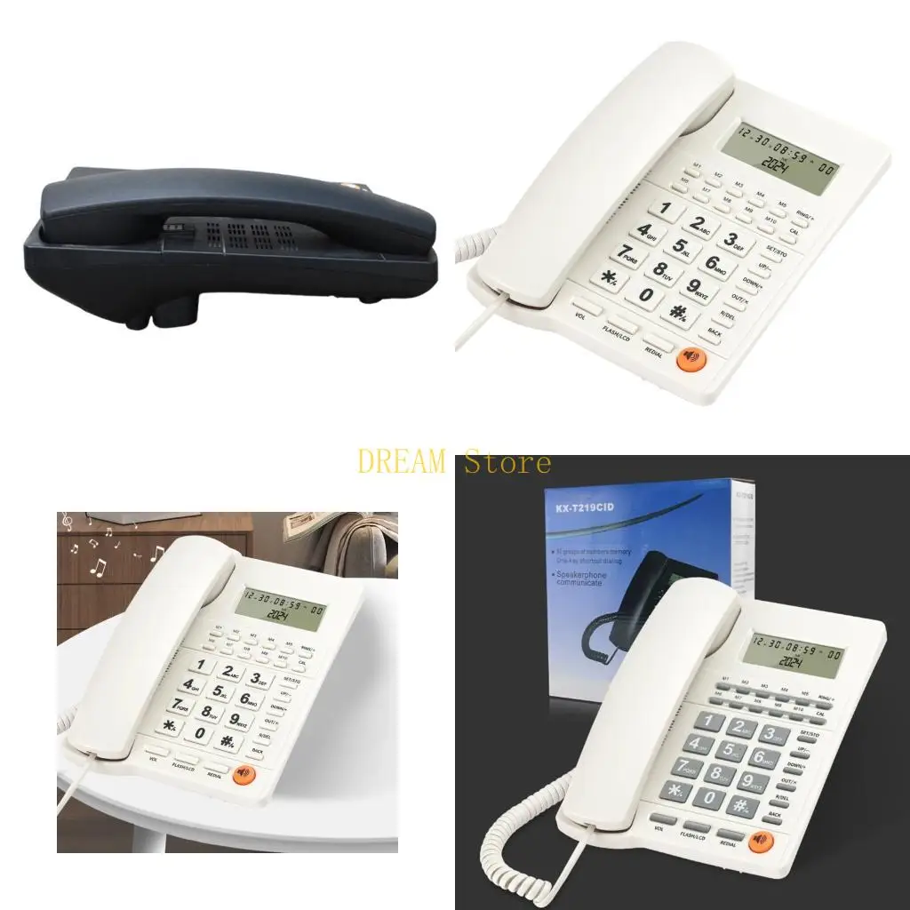 Corded Desk Phone Fix Landline Phone For Office & Residential Clear Sound best sale