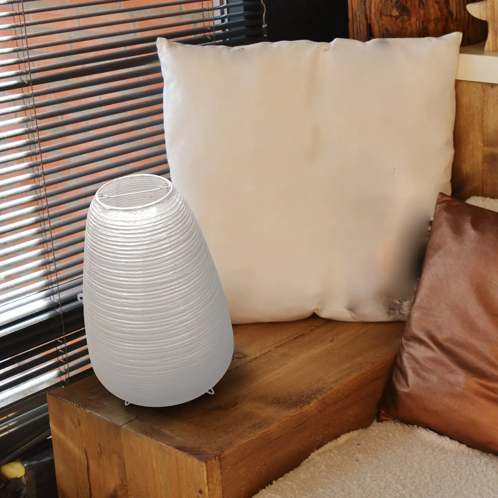 

1 шт. Современный бумажный абажур для настольной/прикроватной лампы, защитный чехол для ночника, естественное рассеянное освещение, теплая атмосфера, простой и элегантный дизайн для комнаты