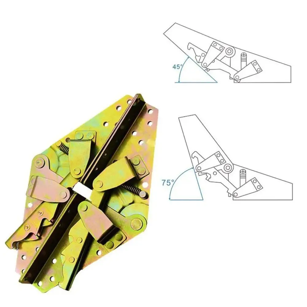 Charnière fonctionnelle pliante pour canapé-lit, antirouille, résistante à l'usure, charnière à double usage, Angle réglable, levage des meubles