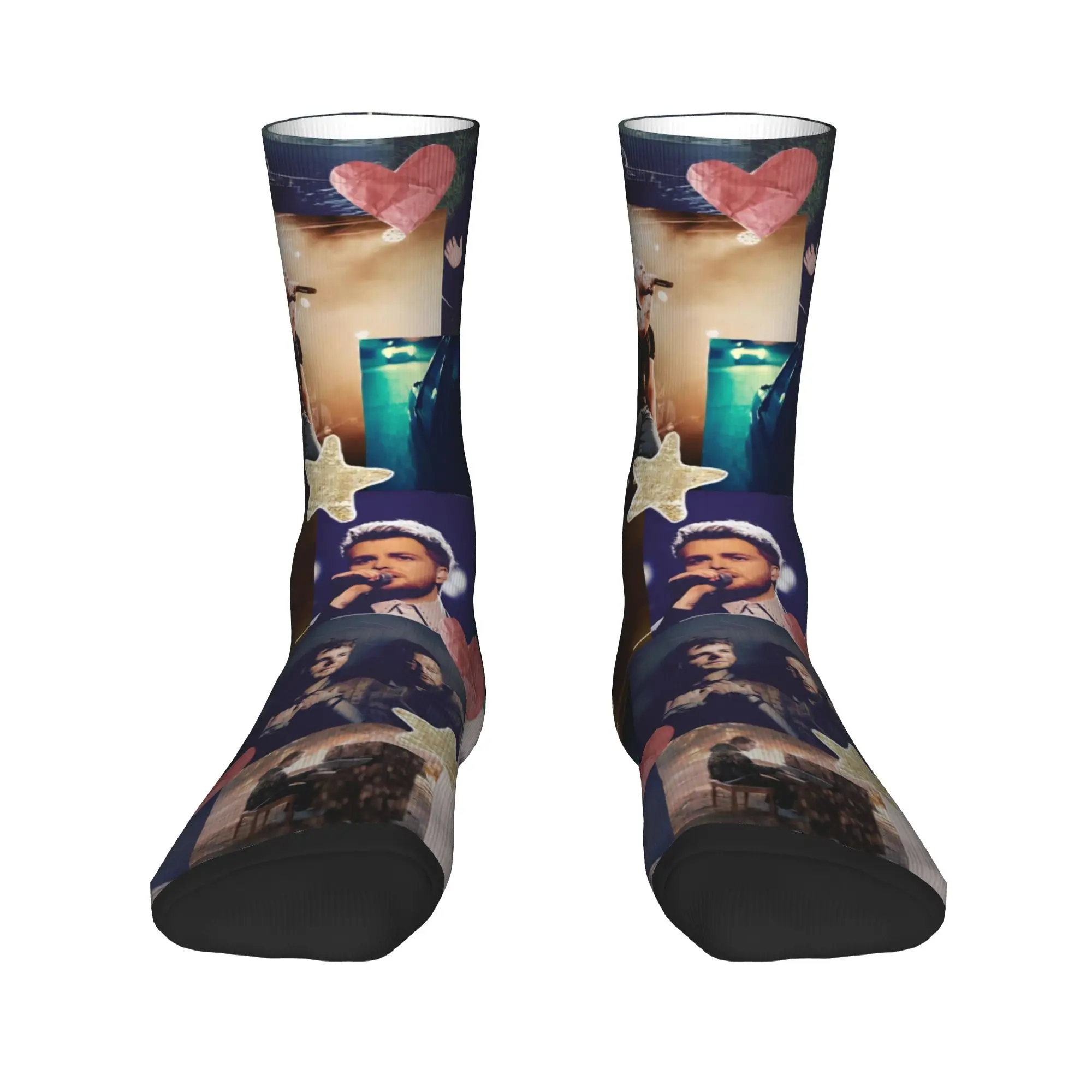 Alex Warren Rapper Stockings Men  Socks Quality Casual Socks Autumn Outdoor Sports Non Slip Printed Socks Gift Idea