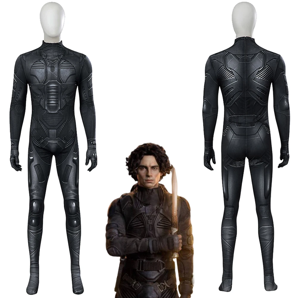 

Paul Atreides Cosplay Roleplay Fantasy Jumpsuit 2024 Movie Dune 2 Costumes Men Disguise Tight Fitting Suit Bodysuit Halloween