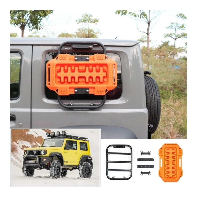 

Accessories Escape Board Recovery Track Traction Board Sand Tracks and Side Ladder for Suzuki Jimny 2018 2019 JB64W JB74W