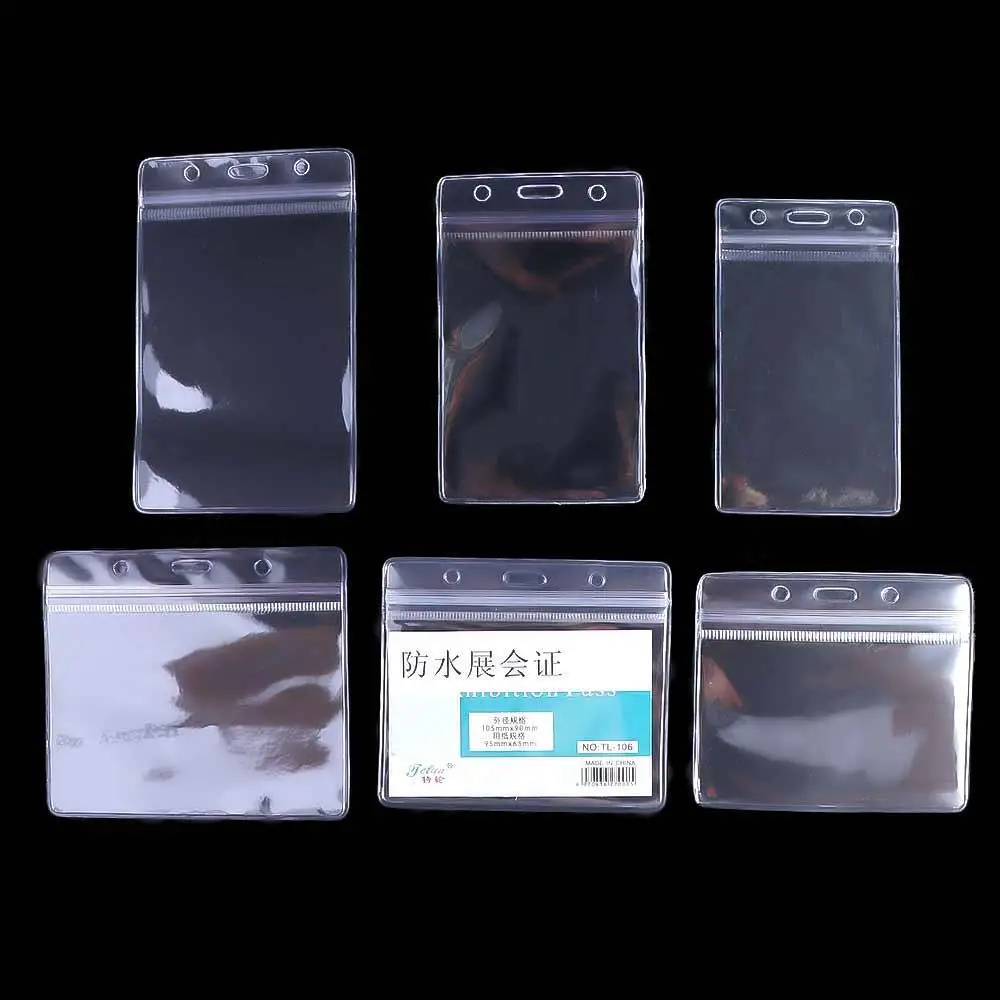 Card Protection 10PCS Blocking Sleeve School Office Supplies Name Card Exhibition Badge ID Card Holder Card Case ID Badge Case