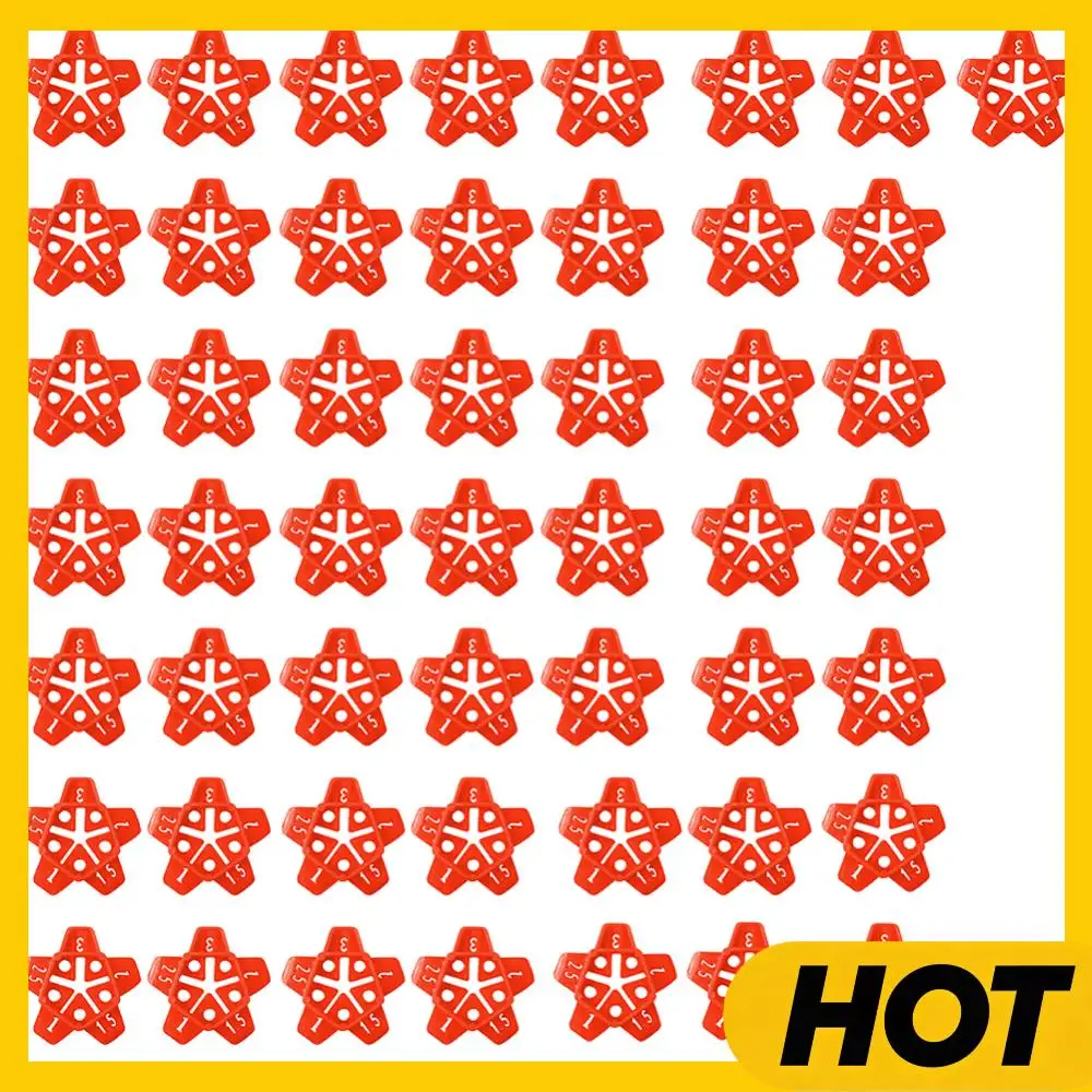 

50pcs 1/1.5/2/2.5/3mm Wall Tiles Ceramic Locator Floor Construction Tools Reusable Tile System Leveler Locator