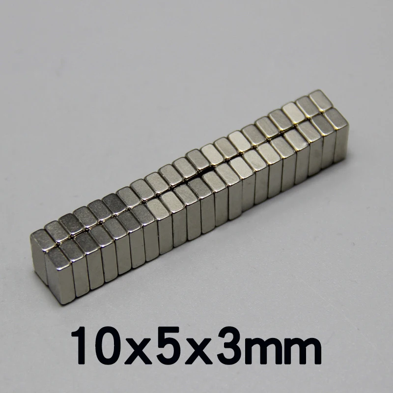 10x5x3mm Square Neodium Magnets Crafts N35 Adhesive Magnet Balls Very Strong Magnets for the Refrigerator Search Magnet