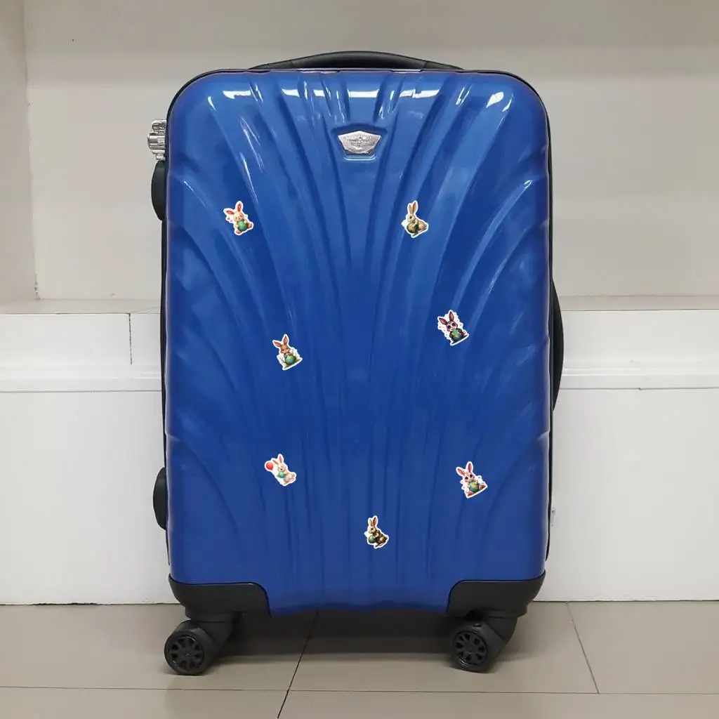 35pcs-50pcs Cute Rabbits Stickers Whimsical Earth  Stickers Stationery Stickers For DIY Phone Guitar Laptop Notebook