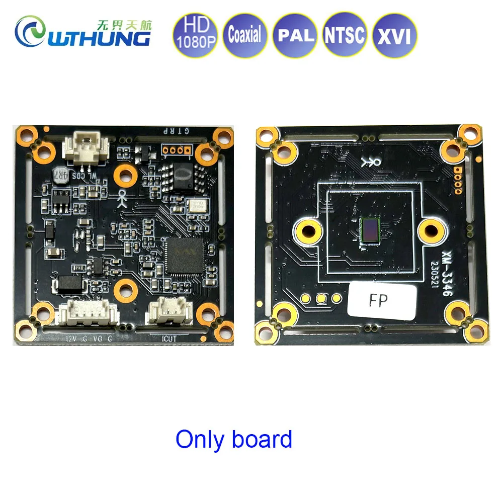 1080P Coaxial Camera Module Board XM330+M1346 AHD/Tvi/Cvi/Cvbs PCB For 1080N DVR Support UTC XVI Coaxial Control for Xmeye DVR