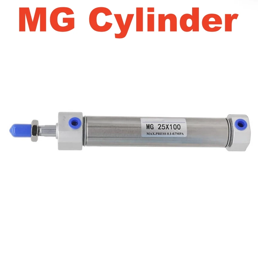 

MG Series AirTAC Type With Magnet Mini Cylinder Double Acting MG20 MG25 MG32 MG40 MG50 MG63 Stroke 25-300mm