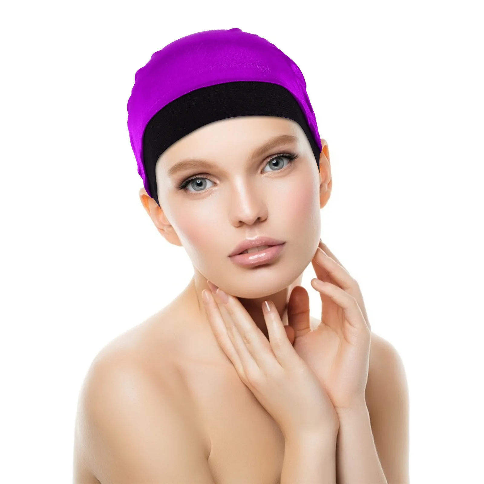 4Pcs Unisex Cap Dome Cap Silky Stretchy Material Durable for Most Head Sizes and Hairstyles Stocking Caps Wave Caps