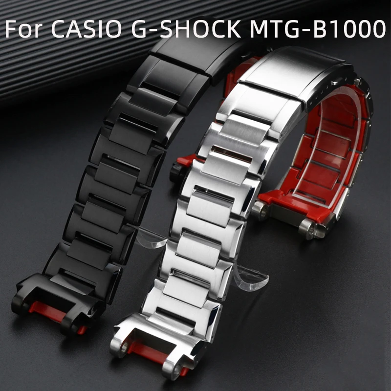 For CASIO G-SHOCK MTG-B1000 MTG-G1000 316L Stainless Steel Wristwatch Strap Metal Bracelet For Men Watch Accessories