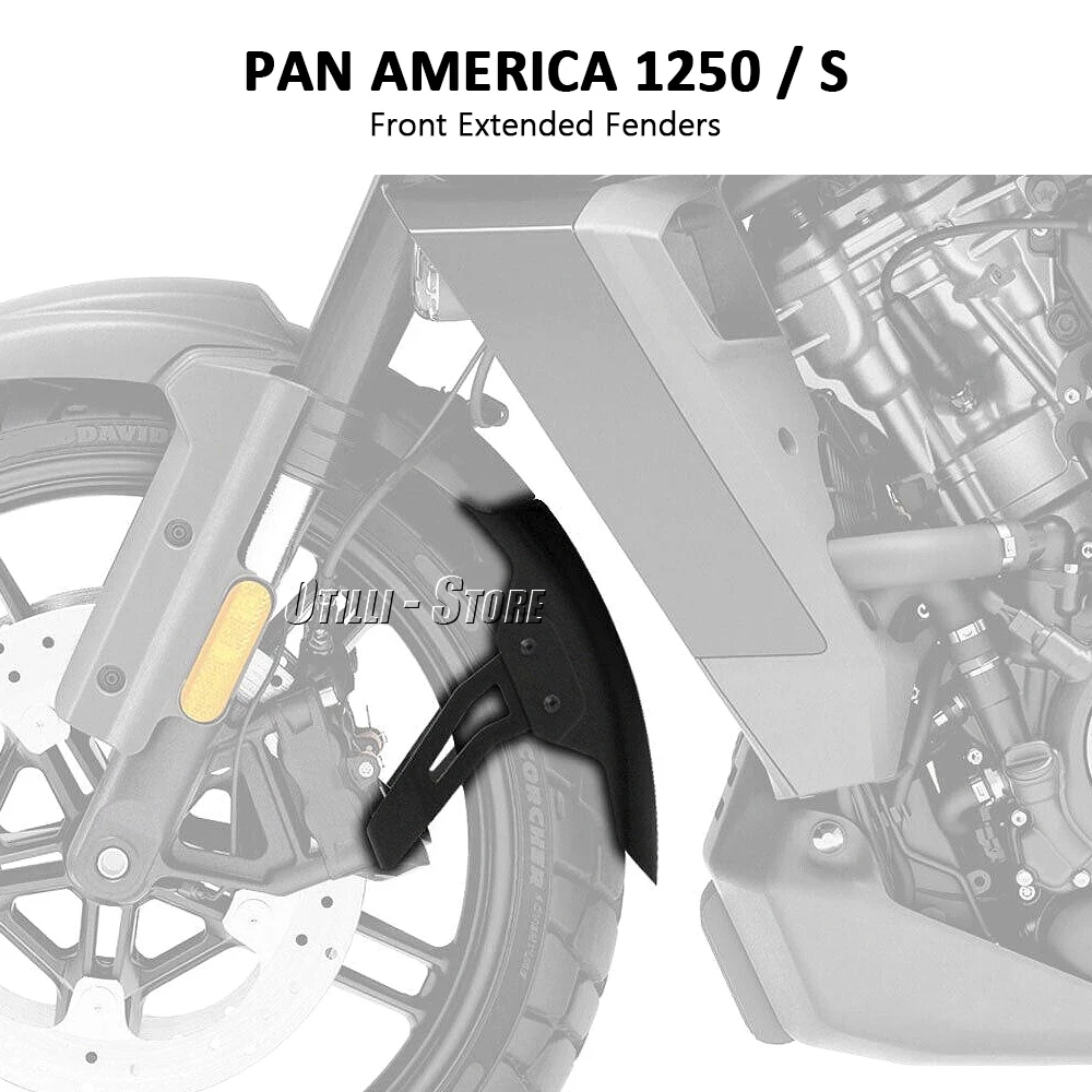 For PAN AMERICA 1250 S PA1250 PA 1250 S 2021 2022 2023 2024 Motorcycle Front Fender Hugger Mudguard Mud Splash Guard