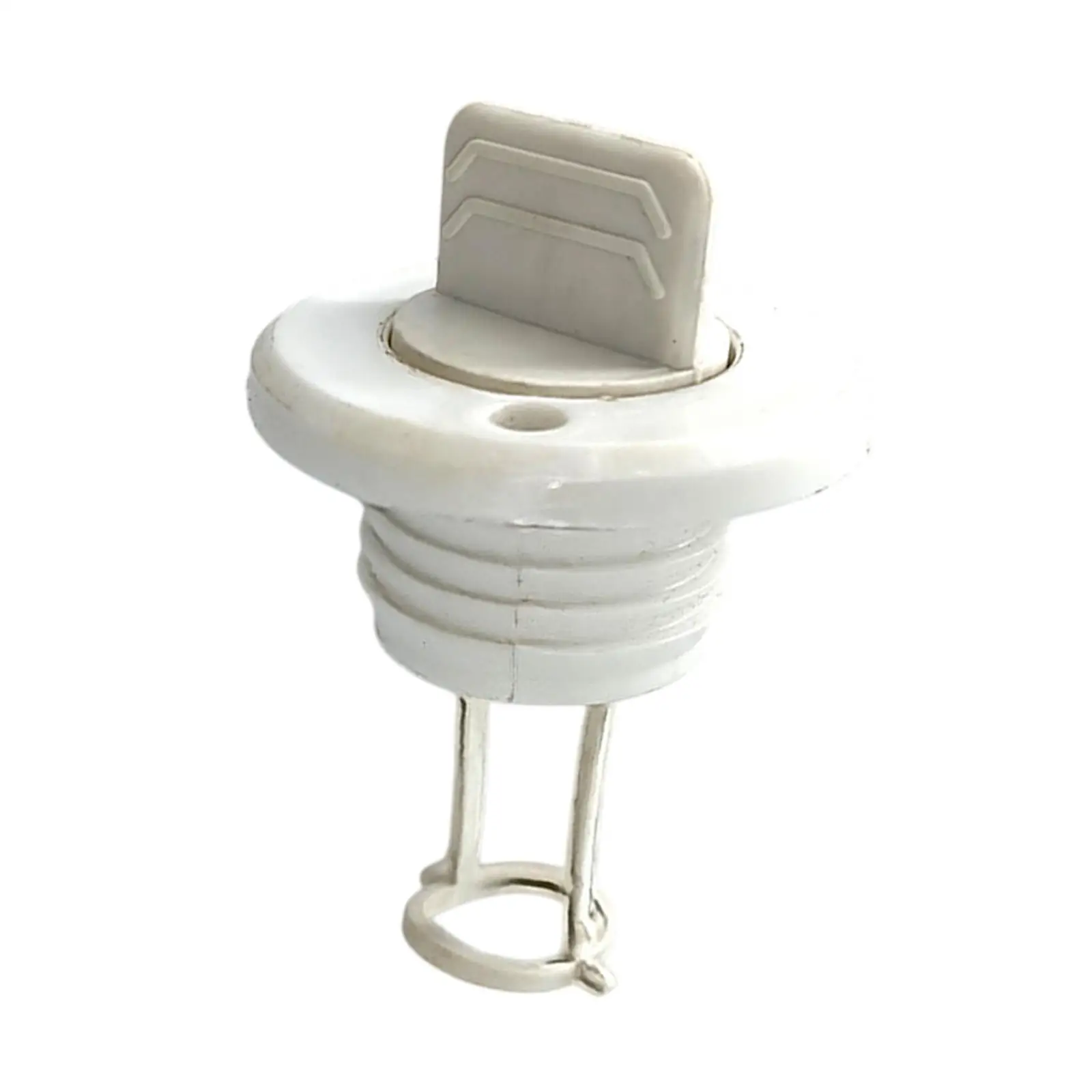

Generic Boat Drain Plug Nylon White for Dinghy Canoe Easily Install Good Sealing