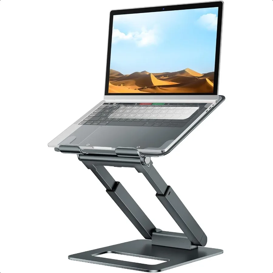 

Подставка для ноутбука для стола Телескопическая подставка для компьютера с регулируемой высотой и выдвижной конструкцией Эргономичная подставка для ноутбука Подходит для всех ноутбуков