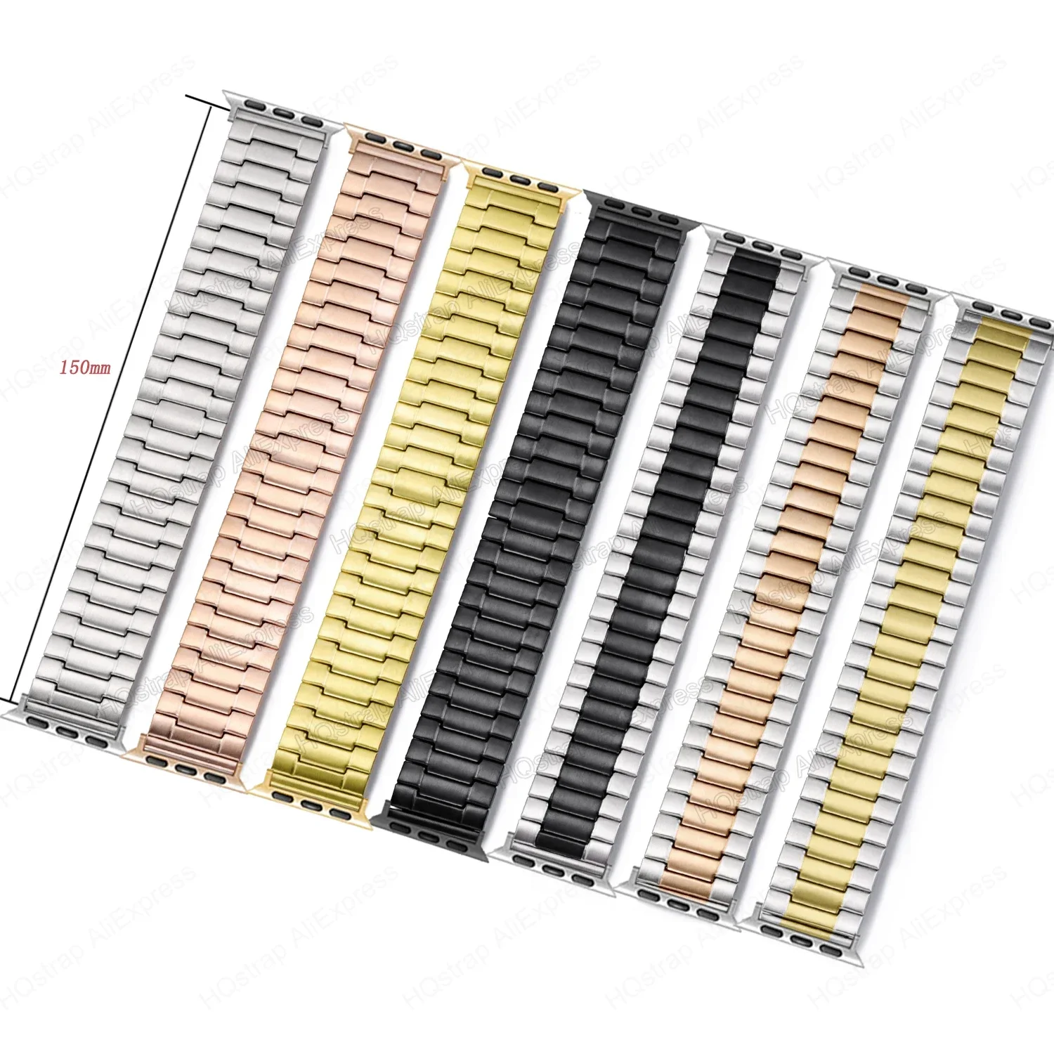 Stainless Steel Elastic Strap for Apple Watch Band 45mm 44mm 44mm 42mm Expansion Bacelet for Iwatch 7 8 6 5 SE 4 40mm 41mm Metal