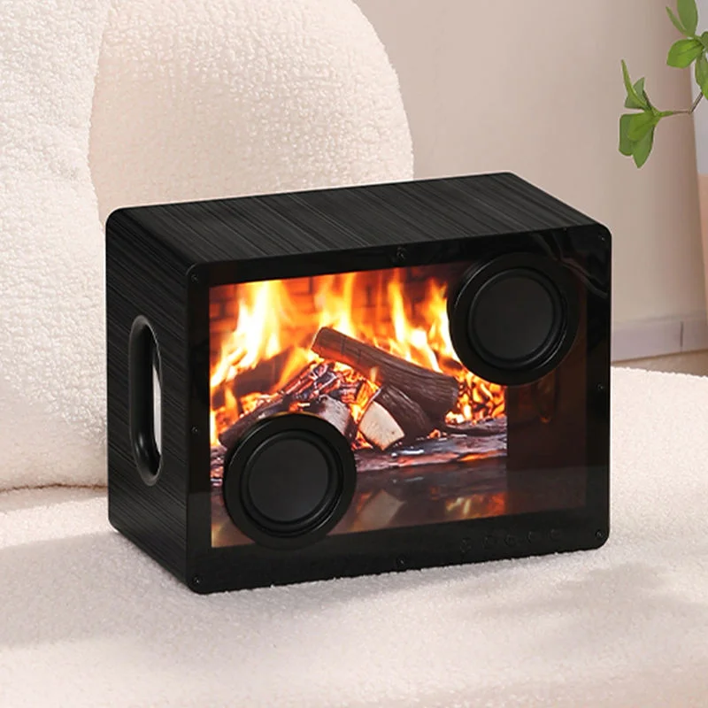 Hot Sale Floating Lyrics Subtitles Transparent Visualization Blue Tooth Display Magnetic Home Audio Lyric Speaker