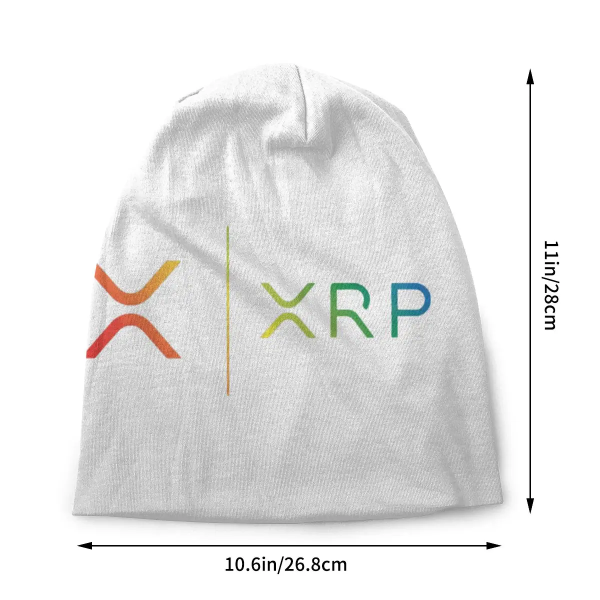 Custom Ripple XRP Rainbow Ripple Logo Bonnet Femme Street Knit Hat For Women Men Warm Winter Bitcoin Crypto Beanies Caps