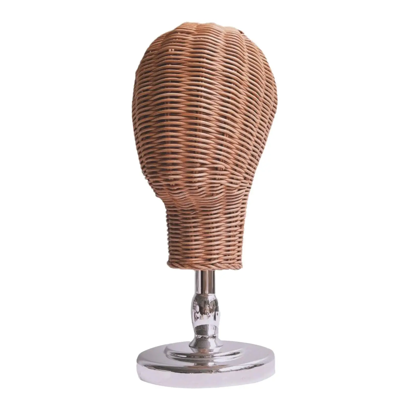 

Rattan Mannequin Head Model Hat Stand Hairpiece Styling Stable Base Rattan Head Model Wig Head Model for Salon Home Headdress