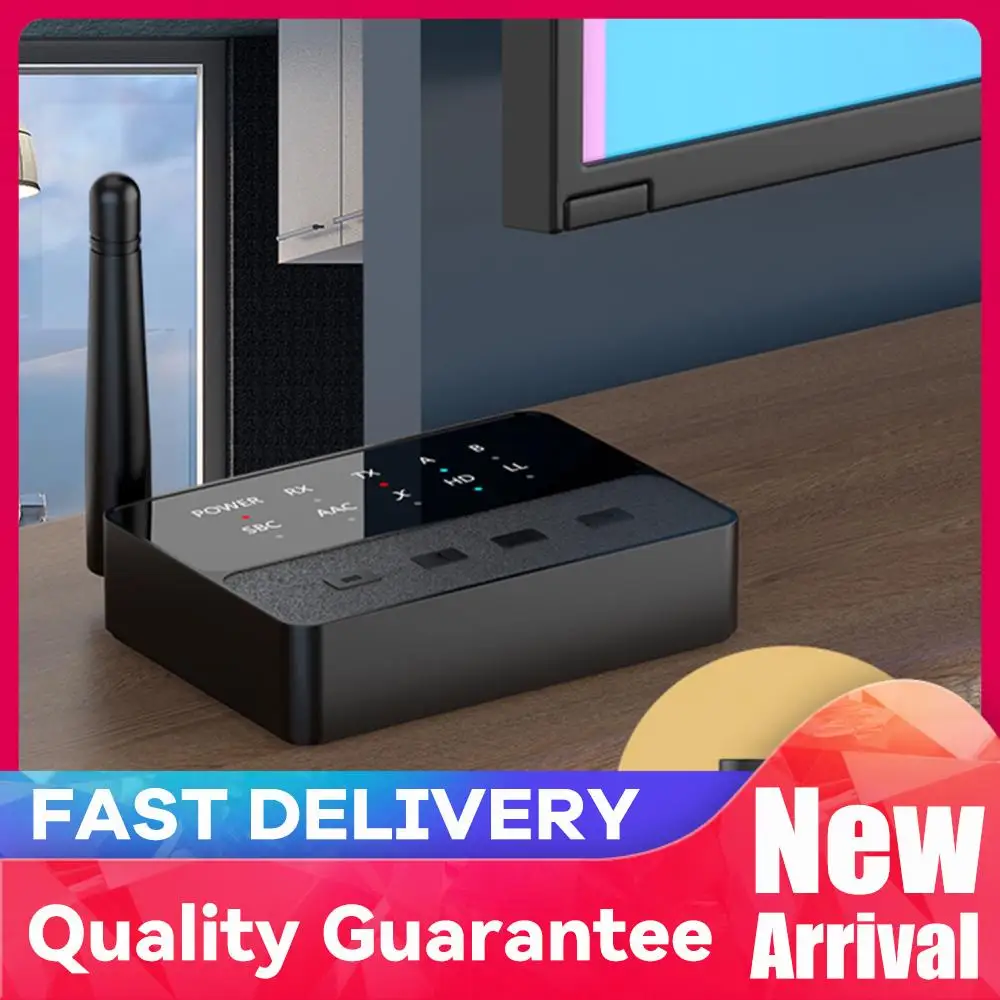 

Bluetooth-совместимый аудиоадаптер 5.3 APTX/HD/LL, 3,5 мм AUX/RCA, беспроводной стереоприемник-передатчик 2-в-1, HIFI стереоадаптер