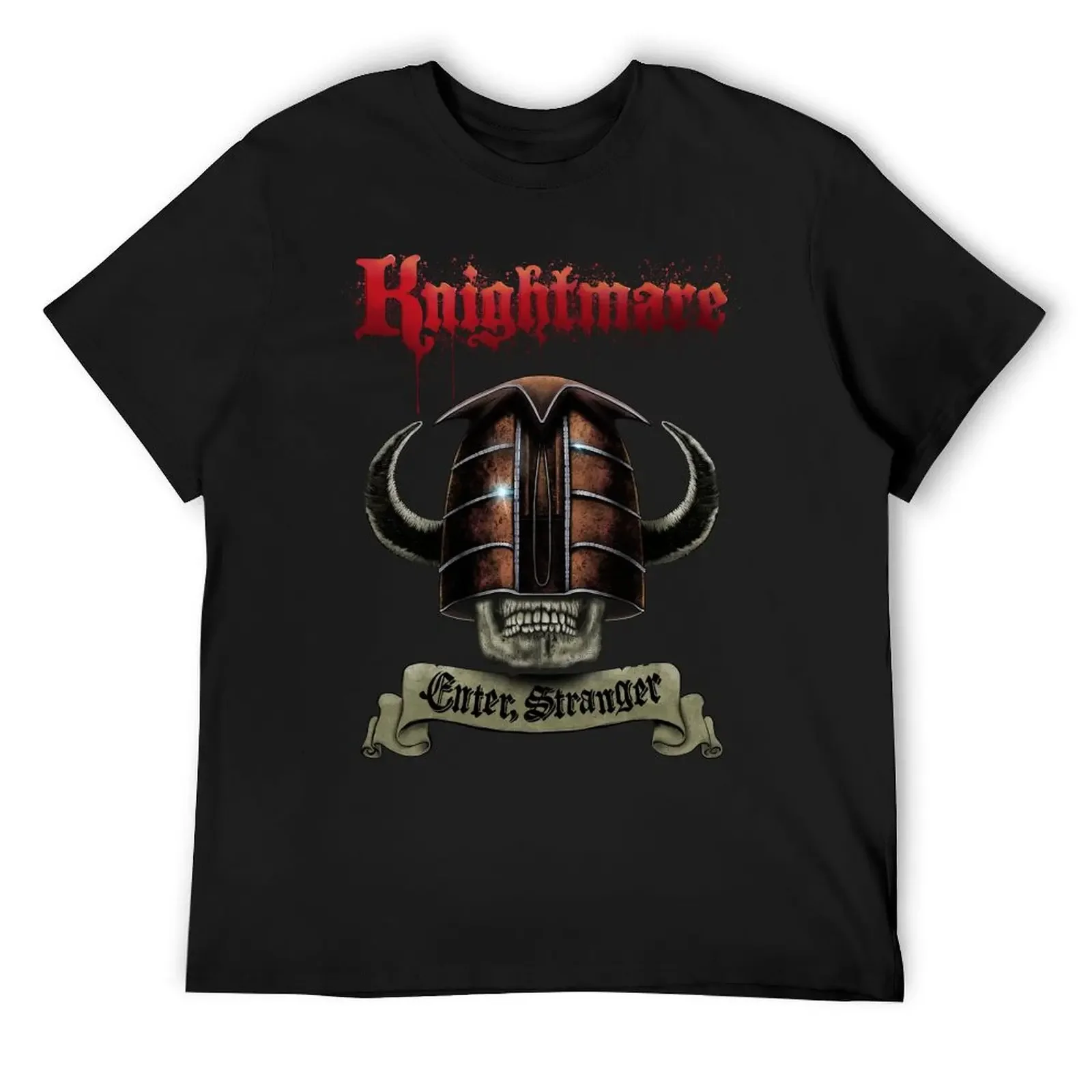 Knightmare - Enter, Stranger T-Shirt korean fashion designer shirts plain black t shirts men