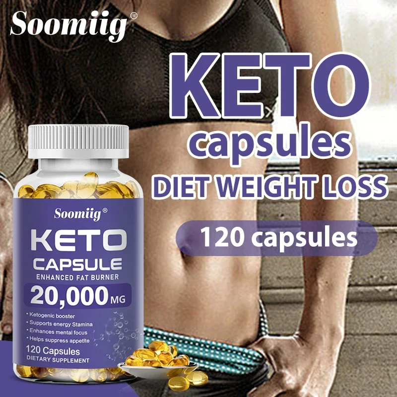 Soomiig Keto Capsules, Burn Fat, Suppress Appetite, Reduce Belly and Leg Fat, Beauty and Health Care Product