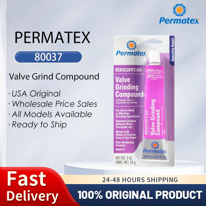 Оригинальный шлифовальный клапан America Permatex 80037, 85 г, седловые клапаны, заточка катушки, газонокосилки