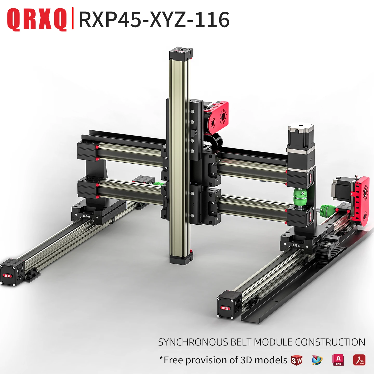 QRXQ RXP-XYZ-116 Dual X-axis Gantry crane system is Suitable for Industrial Machinery Automation CNC 3D printing and metal
