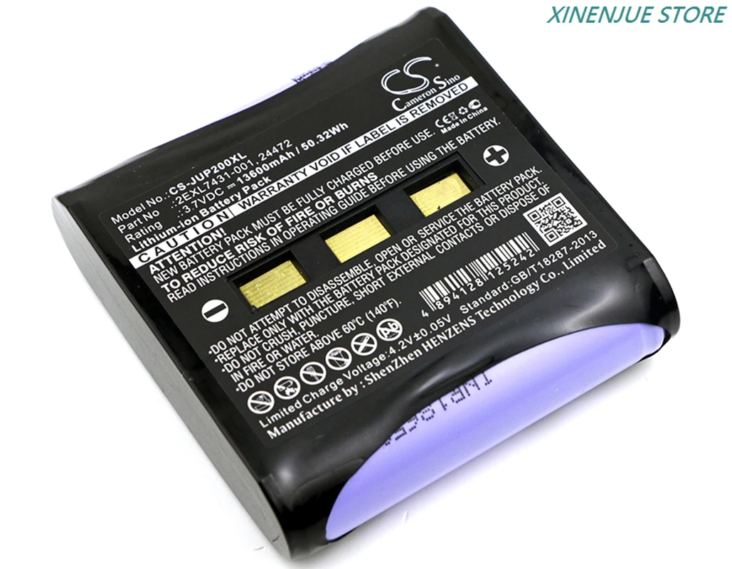 المعدات، المسح، بطارية الاختبار 3.7 فولت/10400 مللي أمبير/13600 مللي أمبير في الساعة لـ Juniper Carlson Archer 2، Mini 2، Allegro 2، Surveyor 2، System AR2/AG2