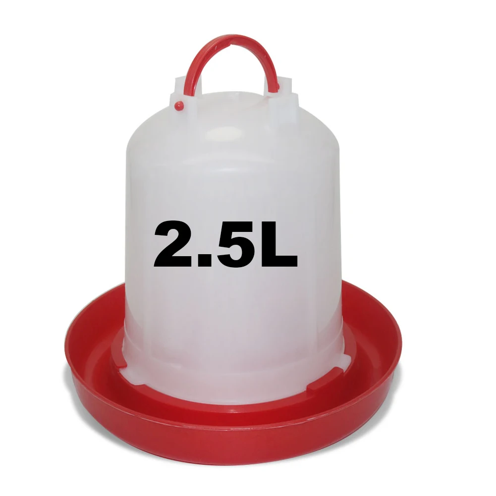 2.5L plastic water dispenser for poultry and chicken coops Drinking water equipment for poultry and pet farming on farms