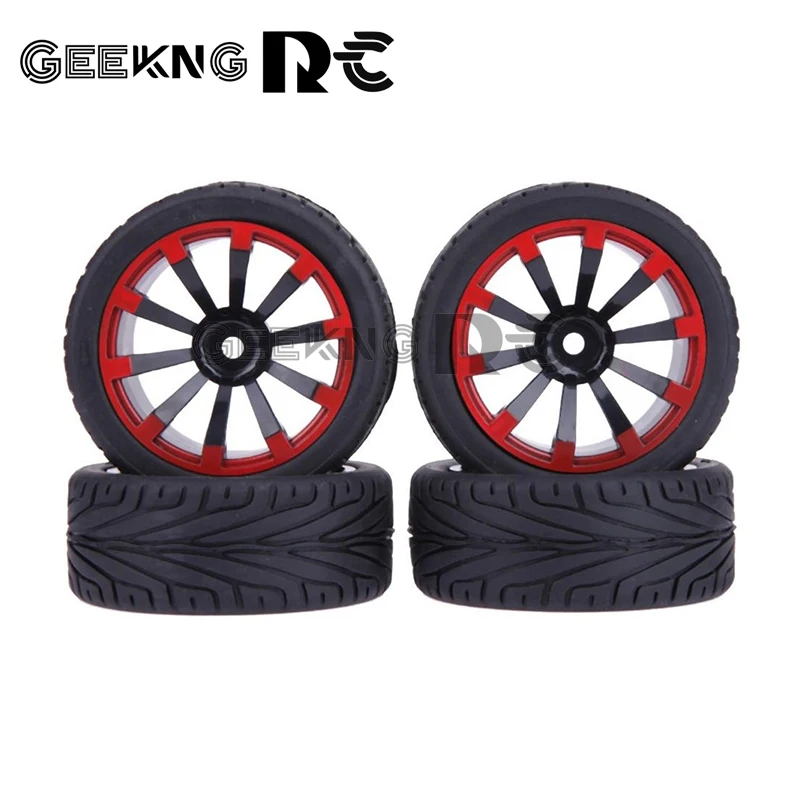 

65mm 1/10 RC Racing Car Tires On Road Touring Drift Car Tyre Wheel for Tamiya TT01 TT02 XV01 TA06 PTG-2 HPI WR8 Kyosho HSP