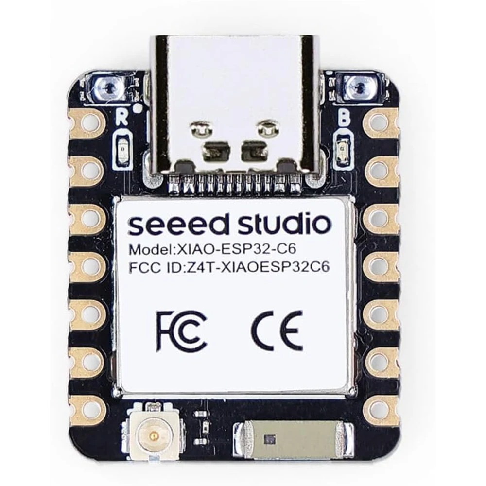 Seeed studio xiao esp32c6 (unterstützt arduino)-2,4 ghz wifi 6, bluetooth 5.3, zigbee, thread (802.15.4), esp regen maker, aws iot,