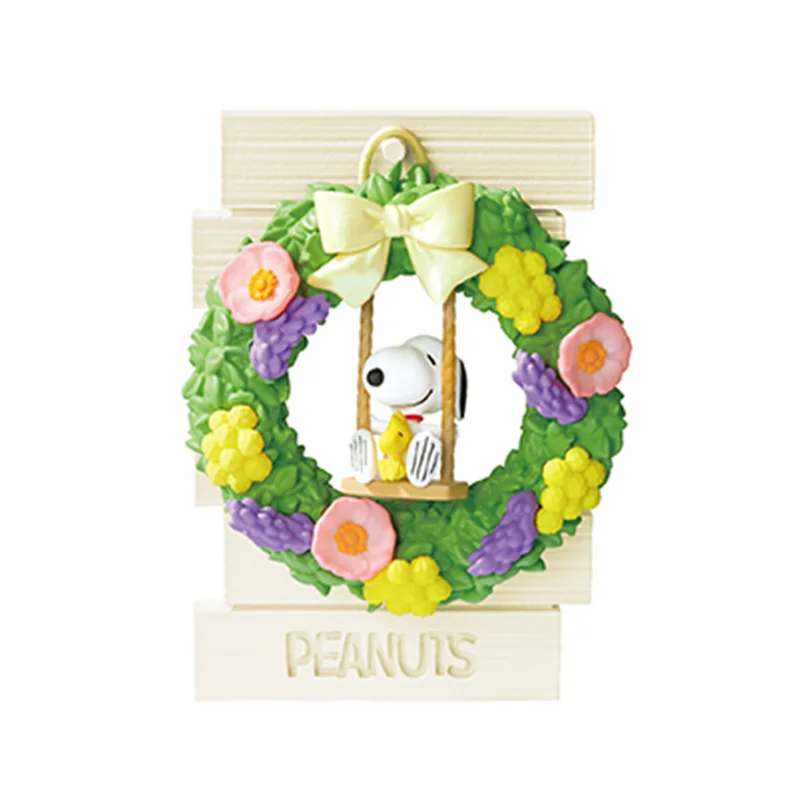 Re-Ment-colección Original de coronas de maní Snoopy, caja ciega de moda, regalos, modelo de juguete, figuras de Anime, adornos coleccionables, juguetes sorpresa