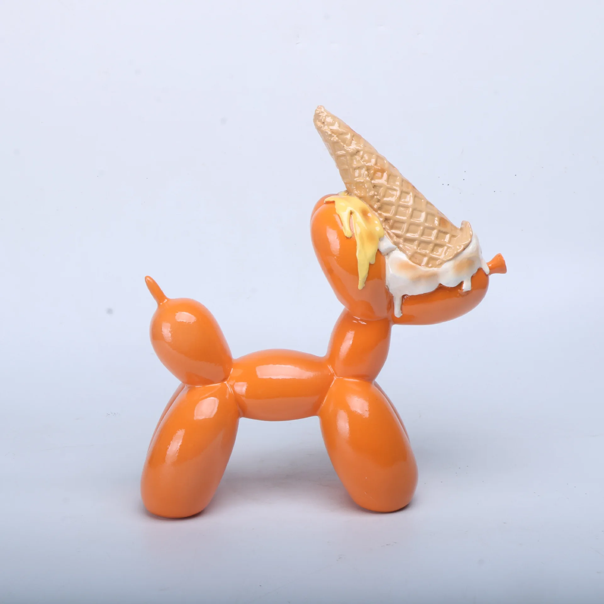 Ballon-Hundestatue, moderne Pop-Art-Skulptur für Heimdekoration, bunte Harzfigur, einzigartiges Geschenk für Kunstliebhaber, Party-Dekoration