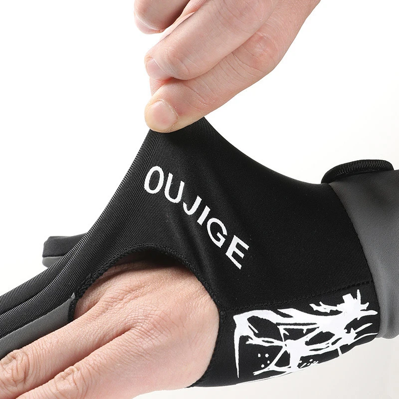 

Non Slip Stickers Billiards Glove Left Hand Three Finger Billiard Glove Elasticity Billiard Training Gloves Accessories