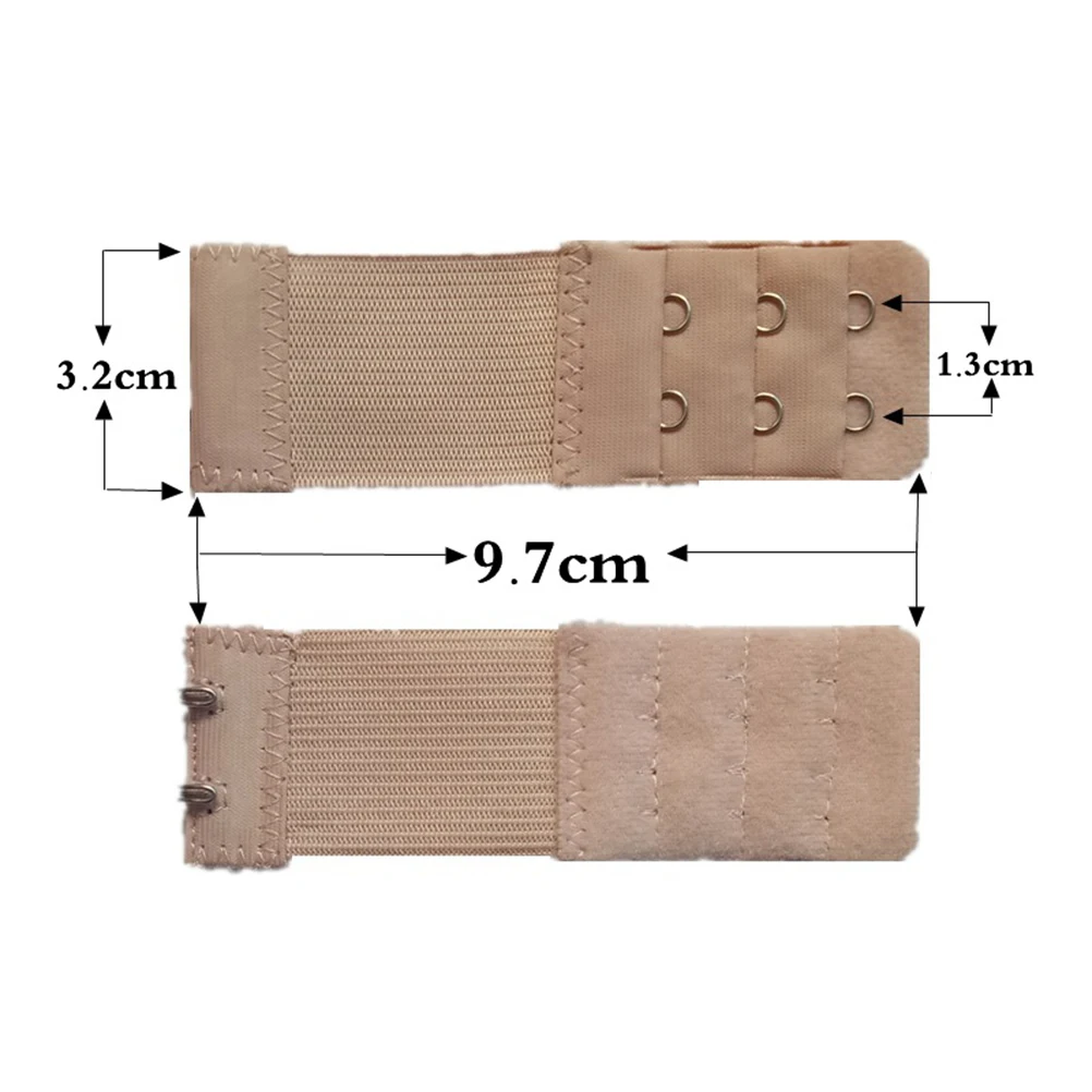 

6pcs Bra Extender 3 Rows Hooks Adjustable Women Bras Lengthened Strap Pregnancy Breastfeeding Weight Gain Bra