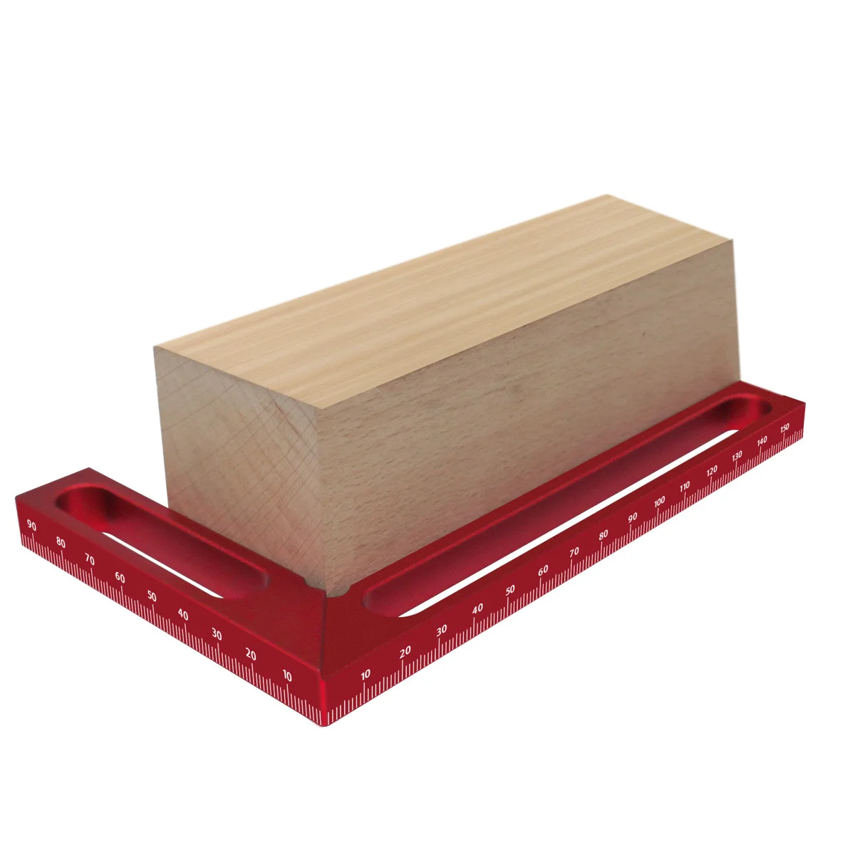 Woodworking Right Angle Ruler, Aluminum Alloy Carpenter Square, 90° Right‑Angle Calibrator Height Measuring Ruler for Carpentry
