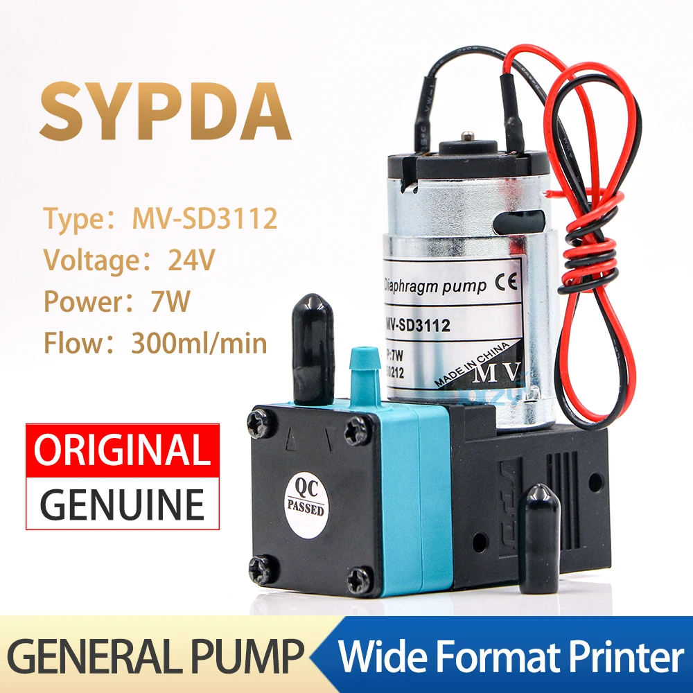 SYPDA Ink Pump Gongzheng Infiniti Crystaljet Inkjet Printer MV-SD3112 Liquid Pump 7W Diaphragm Pump