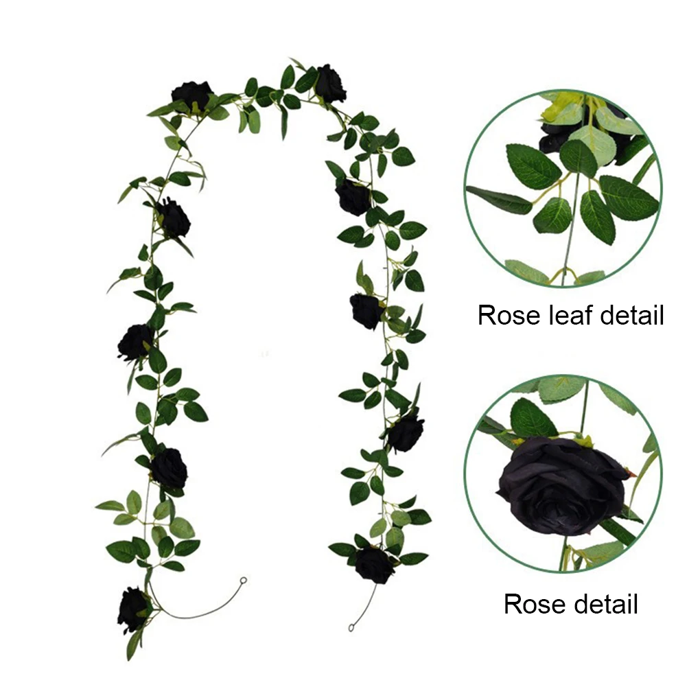 Silk Low Maintenance Artificial Black Roses Indoor Or Outdoor Wide Application Realistic Appearance