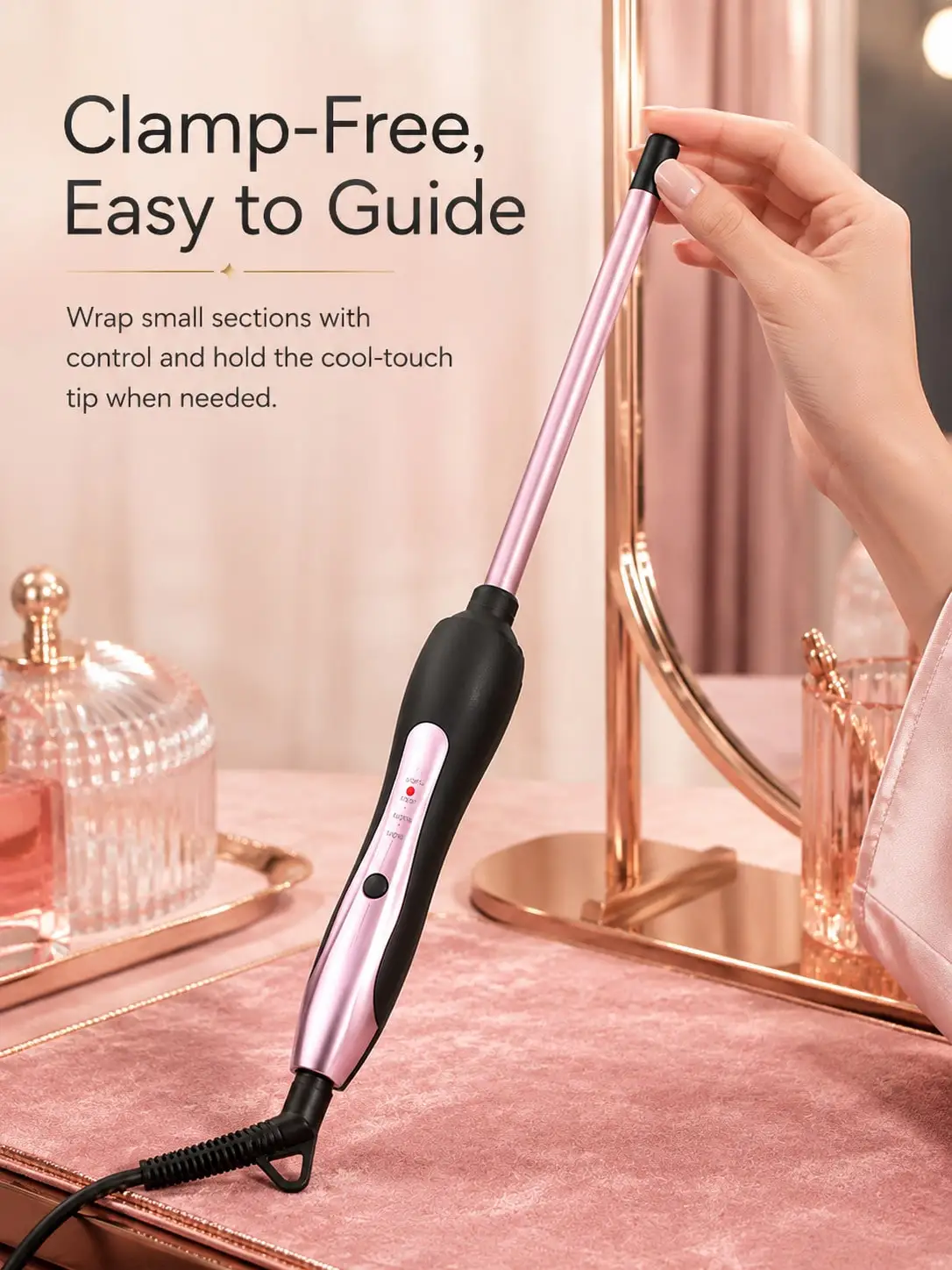 9mm Hair Curling Iron For Hair Care Pink Ceramic, Hair Curl, Hair Curlers For Curls, Hair Supplies, Curly Hair Stuff, Curling Hair Tool, Cosmetology Supplies, Hairstylist Essentials, Curly Hair Tools For Styling, sb260612145512061344622