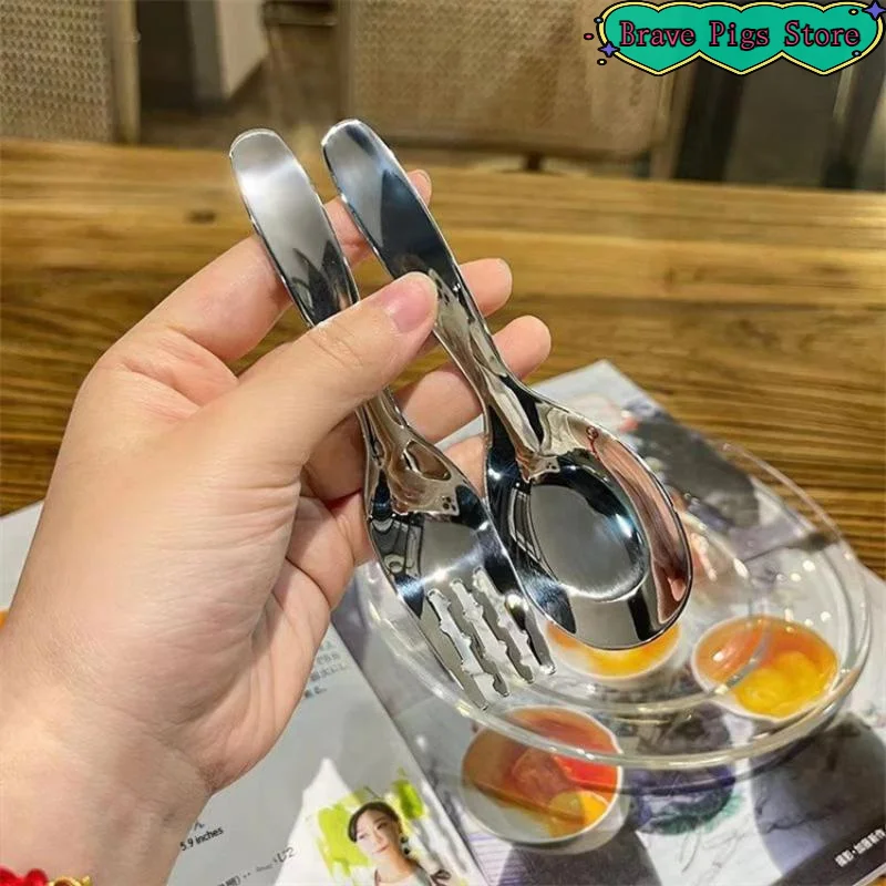 [HM]Compact Stainless Spoon An - Food Snacks Ideas For Kids ulasan dan harga