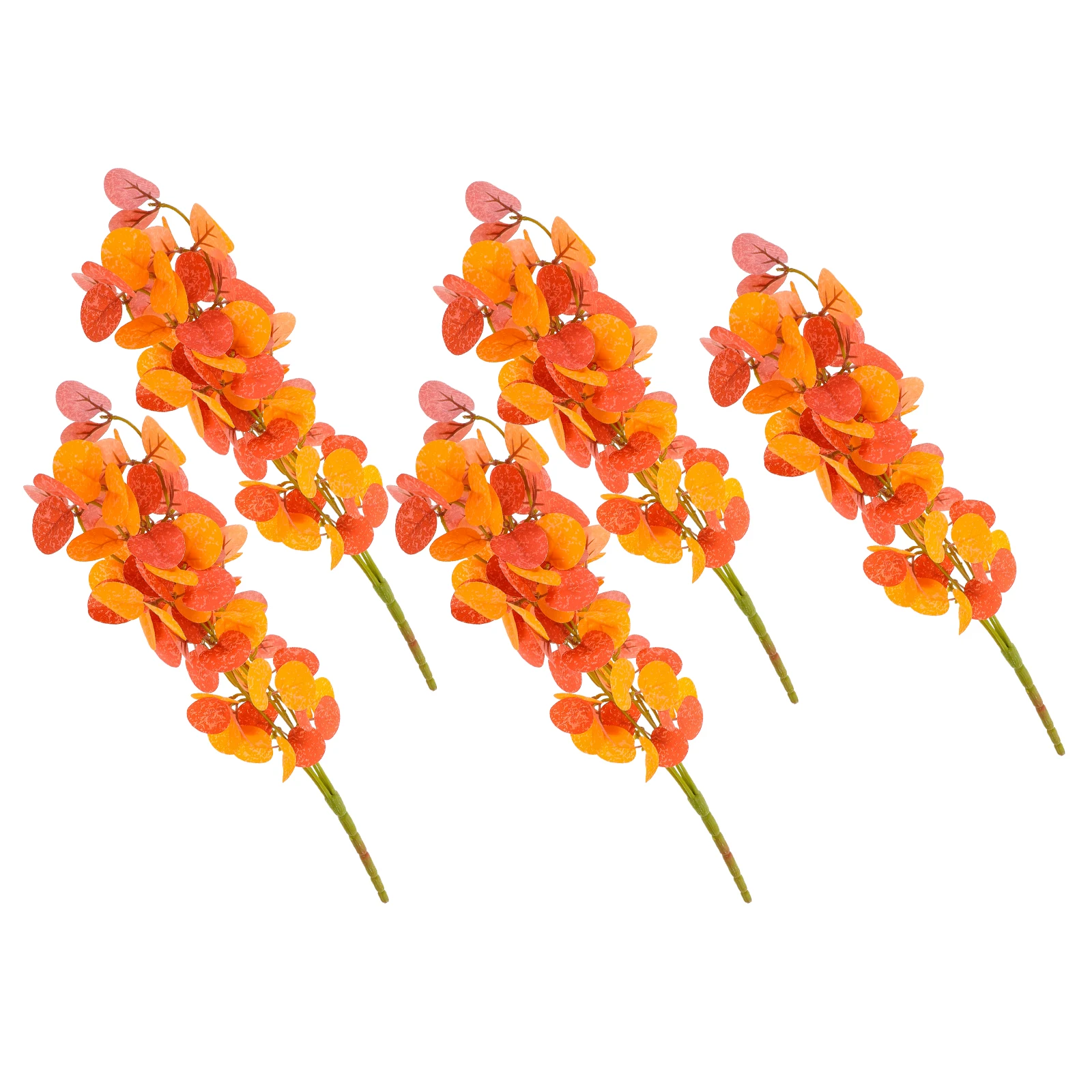 

5 Pcs Artificial Eucalyptus Leaves Plants Decor Greenery Stems Realistic Simulation Fall Photography Home Wedding Display