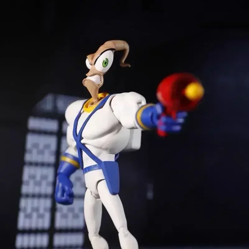 1/12 Pdna Earthworm Jim Action Figure Psy Crow Bob The Killer Anime Figure Joint Movable Models Collection Toy Ornament Gifts